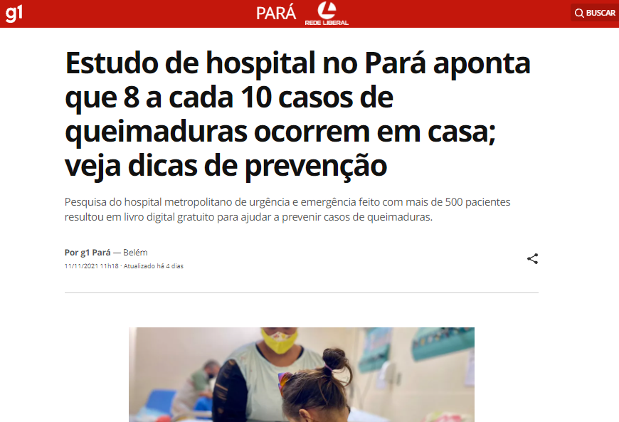 Estudo de hospital no Pará aponta que 8 a cada 10 casos de queimaduras  ocorrem em casa; veja dicas de prevenção, Pará